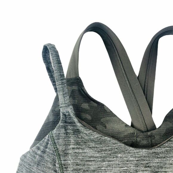 Lululemon Run For Gold Tank Heathered Gator Green - Picture 12 of 13